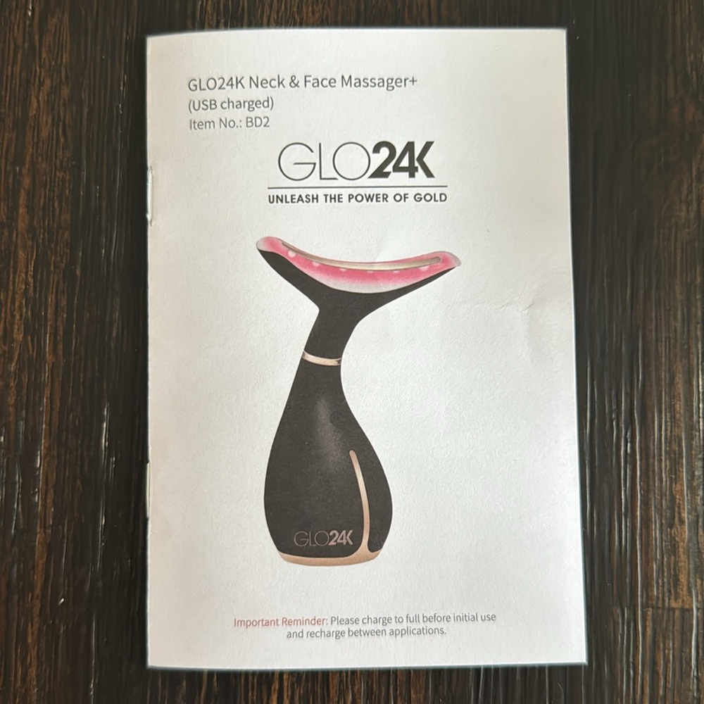 GLO24K Neck and Face Massager+